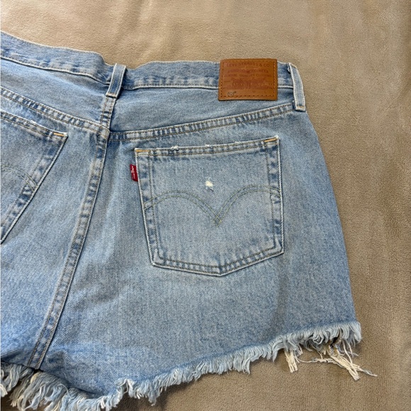 Levi’s 501 Distressed Denim Shorts - Picture 7 of 13